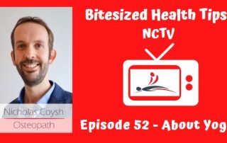 A video thumbnail image of a TV with Nicholas Coysh's logo inside and the title below.