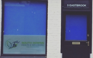 A picture of the front of the South Downs Health & Wellbeing shop.